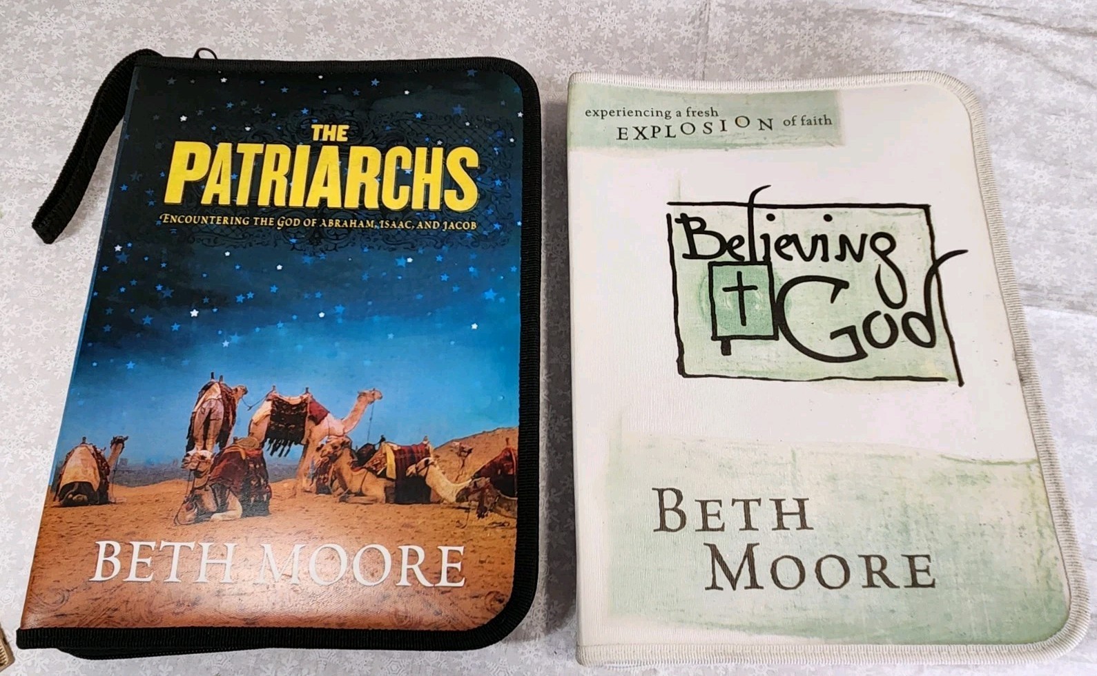 Lot THE PATRIARCHS CD Set & LISTENING GUIDE BETH MOORE Believing God Bible Study
