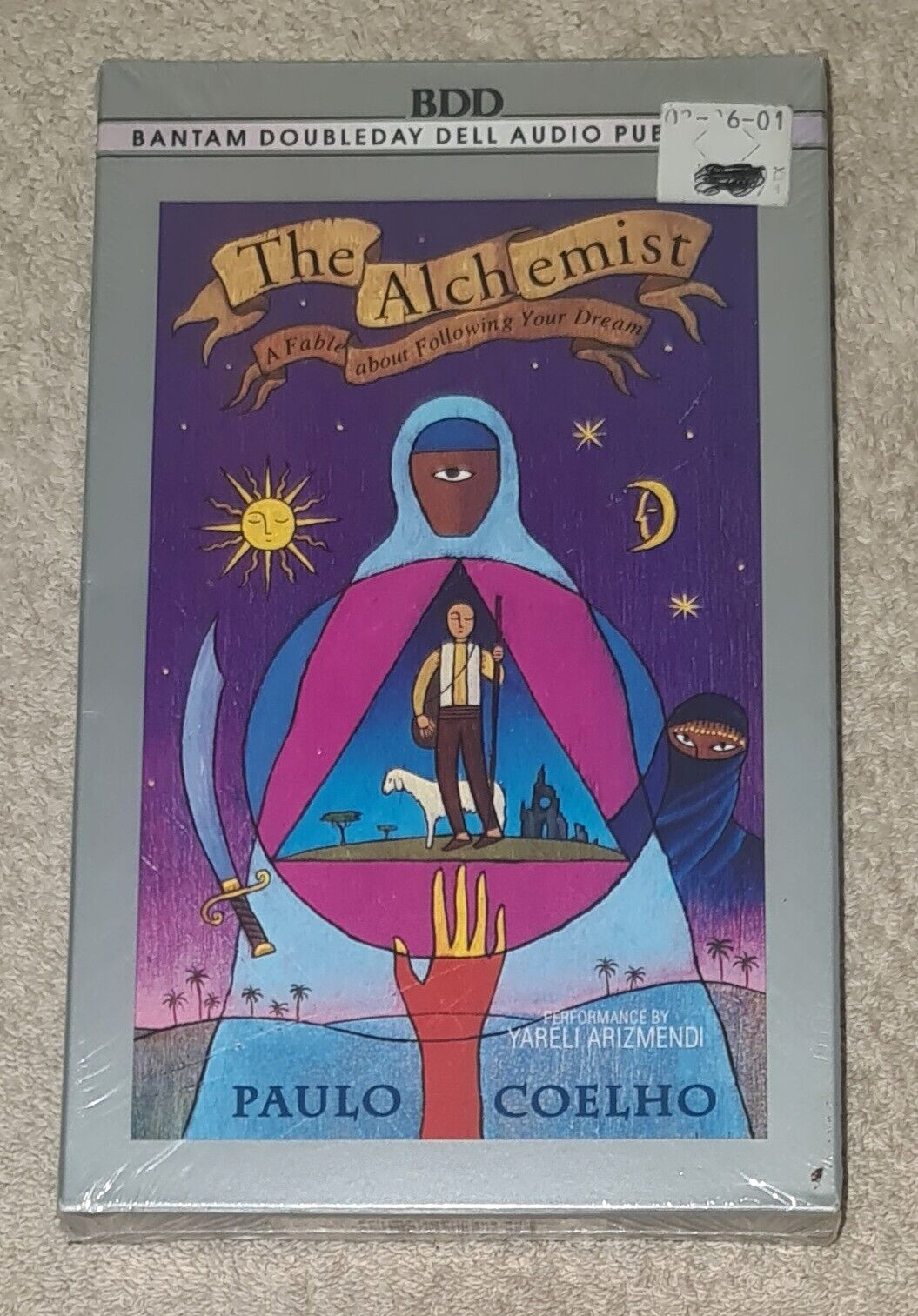The Alchemist Audio Cassette Tapes 1st Print Paulo Coelho Yareli Arizmendi -NEW
