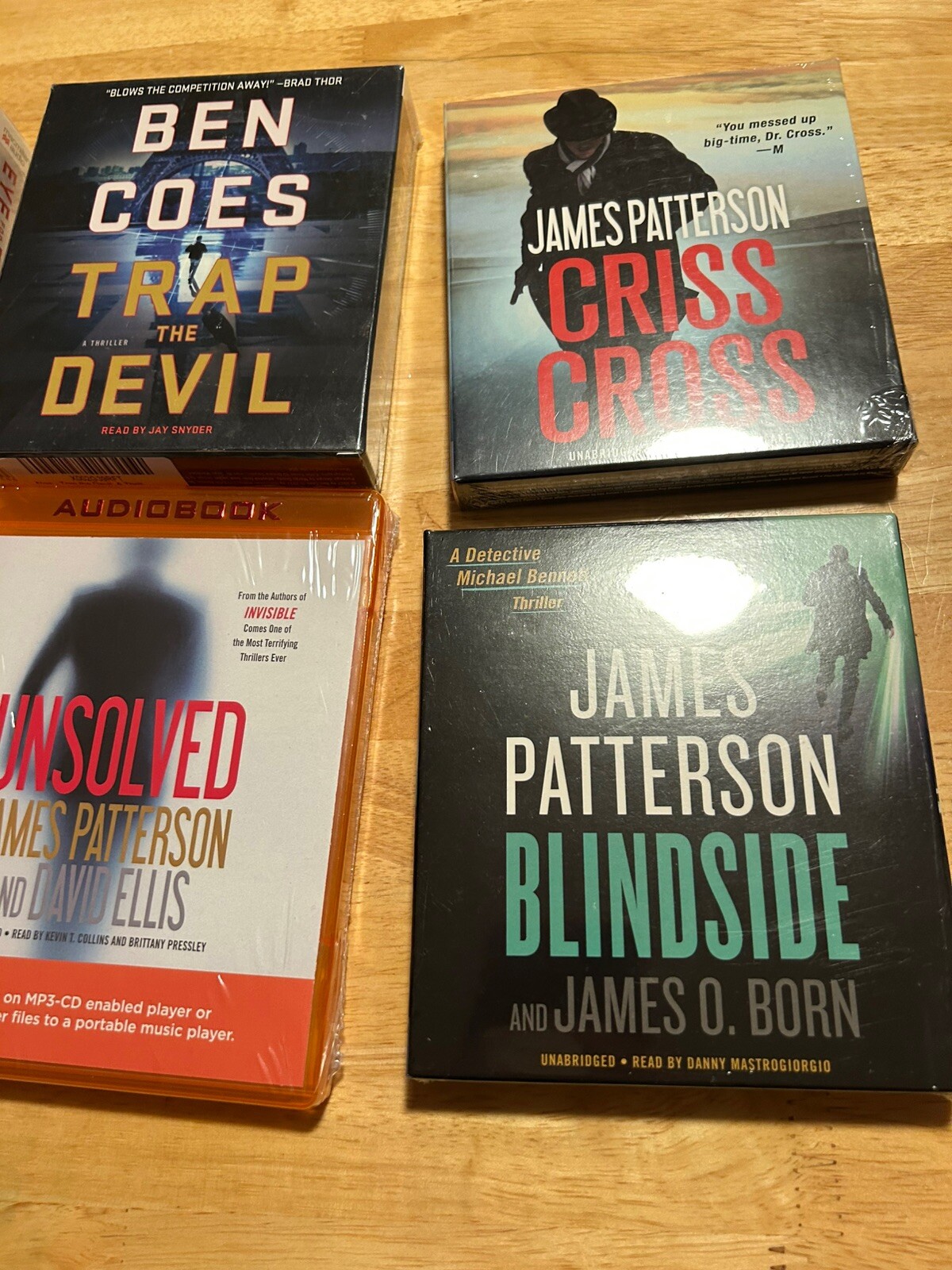 Lot Of 6 James Patterson & Ben Coes Audiobooks 1 MP3-CD 5 Audio CDs