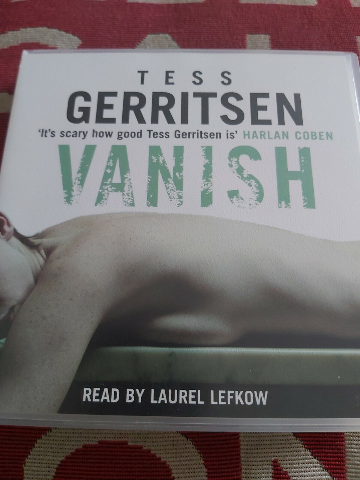 Vanish Tess Gerritsen 3CD audiobook Rizzoli & Isles read by L Lefkow Like new