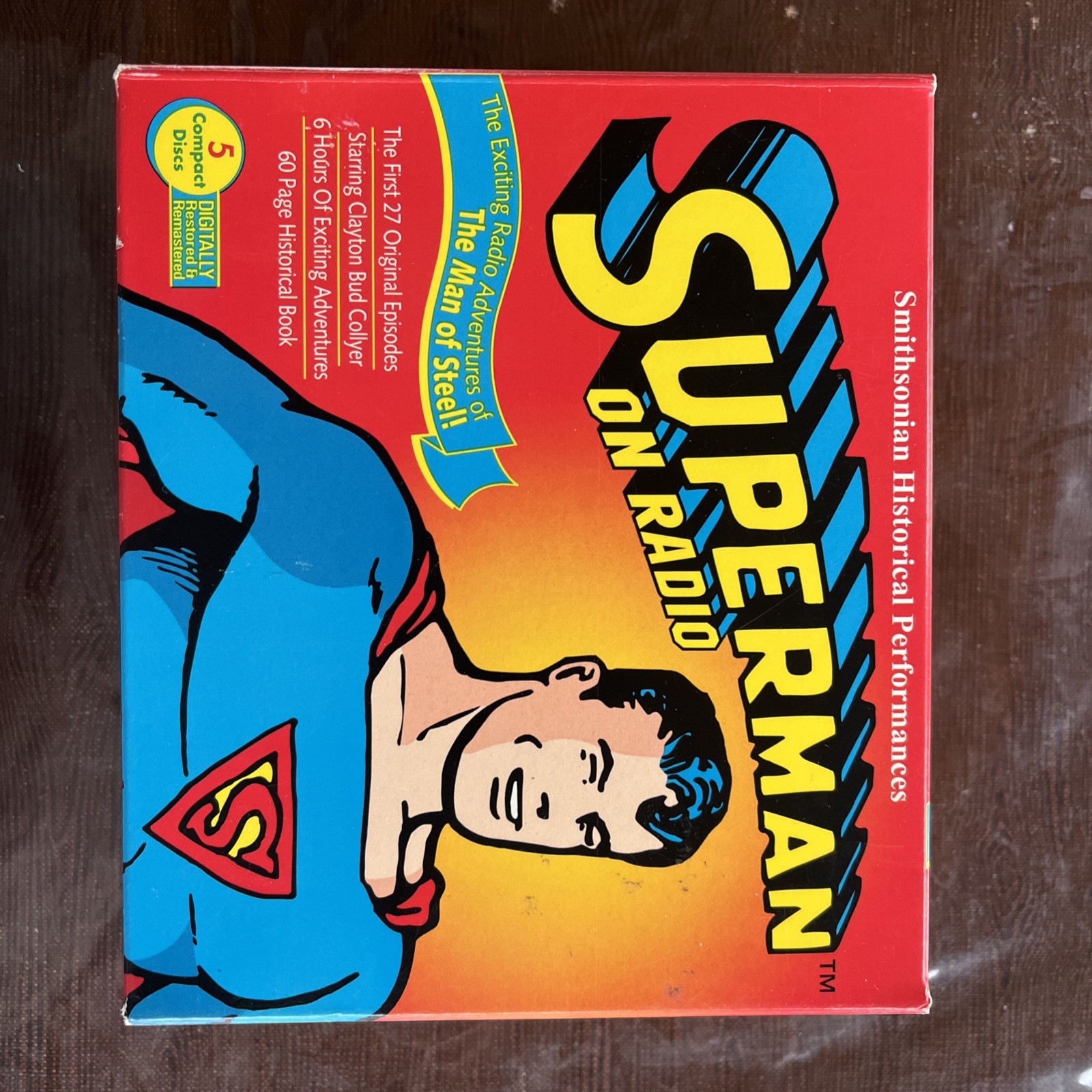 Superman On Radio Smithsonian Historical Performances 5 CD Set 1997 W/Booklet
