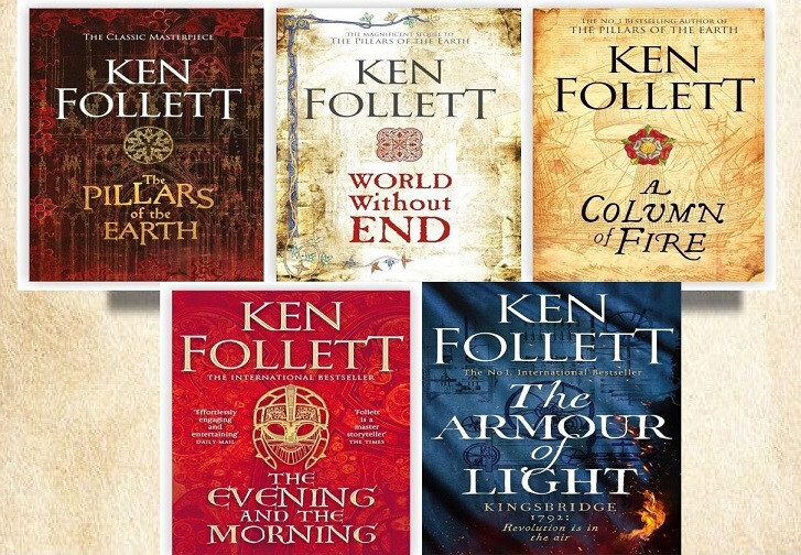 PILLARS OF THE EARTH 5 AUDIOBOOKS — KINGSBRIDGE SERIES (2 mp3) KEN FOLLET