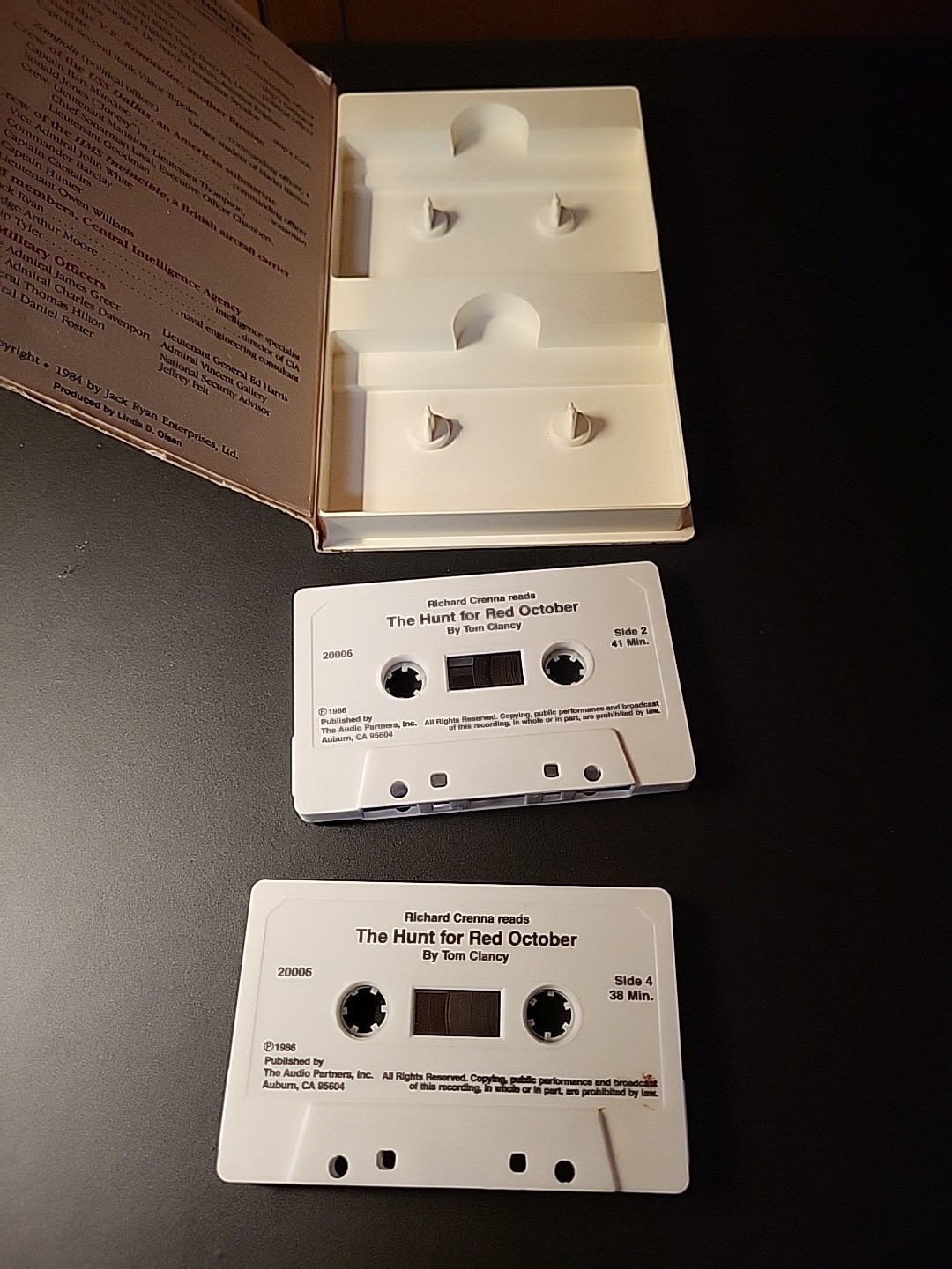 The Hunt For Red October by Tom Clancy 1985 Cassettes Audiobook