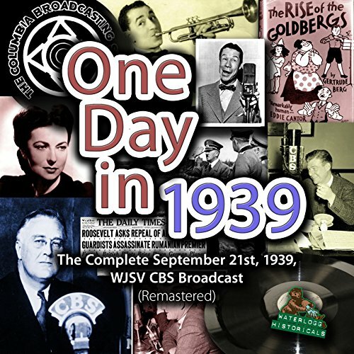 Complete Broadcast Day from 1939 Old Time Radio OTR MP3 On CD + free sampler CD