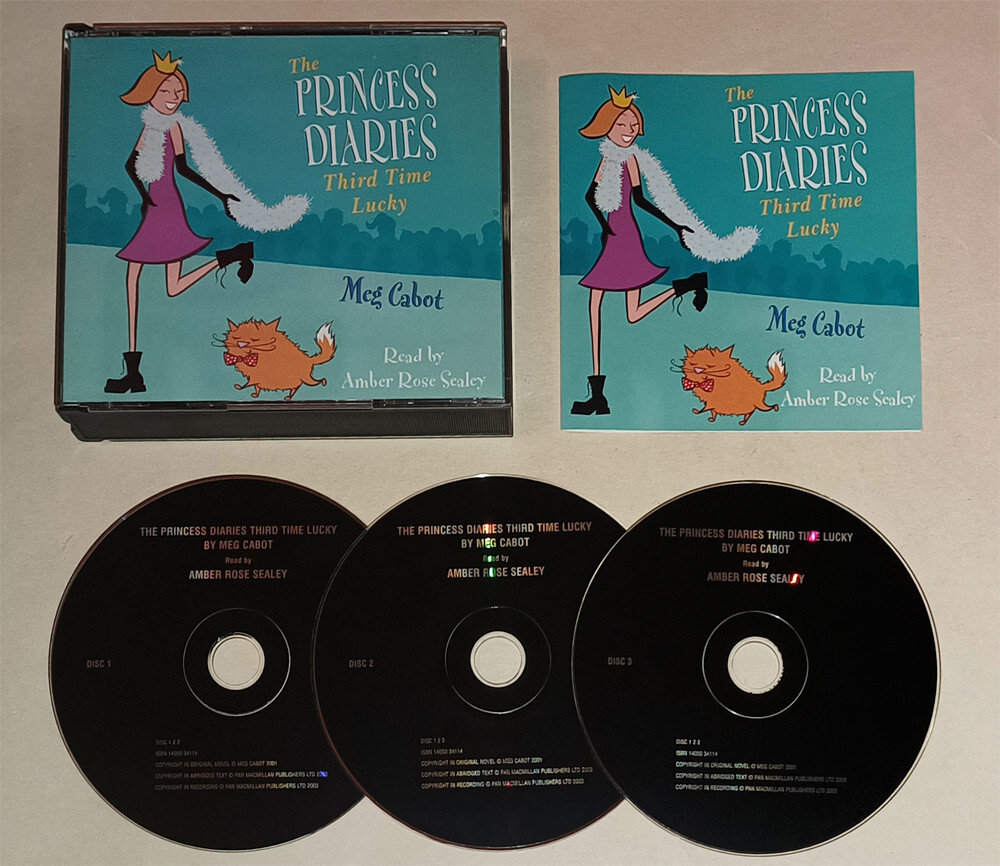 The Princess Diaries Third Time Lucky Audiobook CD Meg Cabot Young Adult Teen