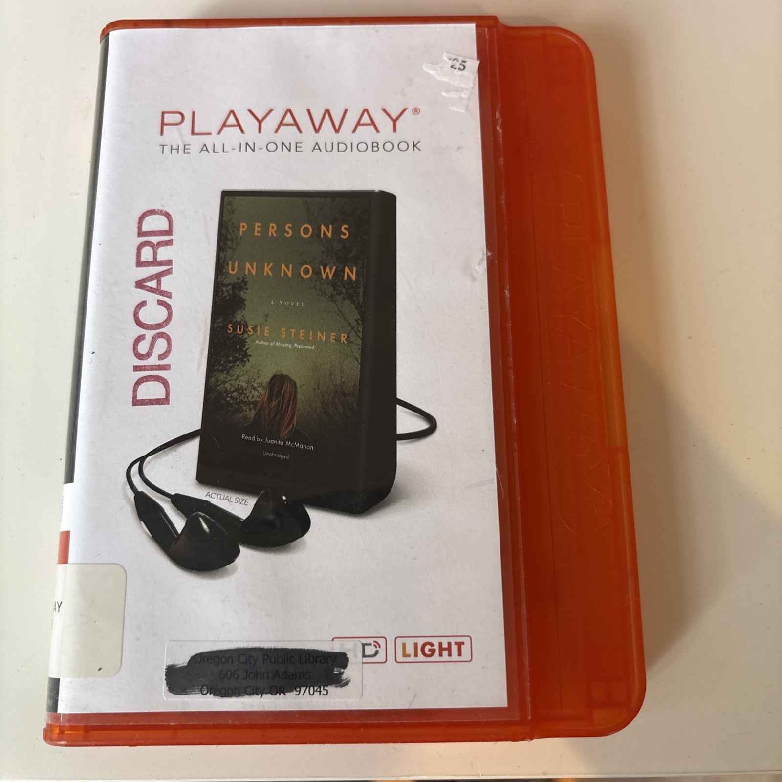 Persons Unknown by Susie Steiner Playaway Audiobook Preloaded Audio Book