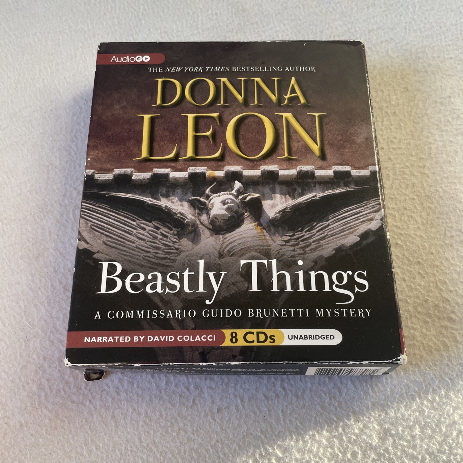 Beastly Things by Donna Leon Unabridged Audiobook on 8 CDs Guido Brunetti