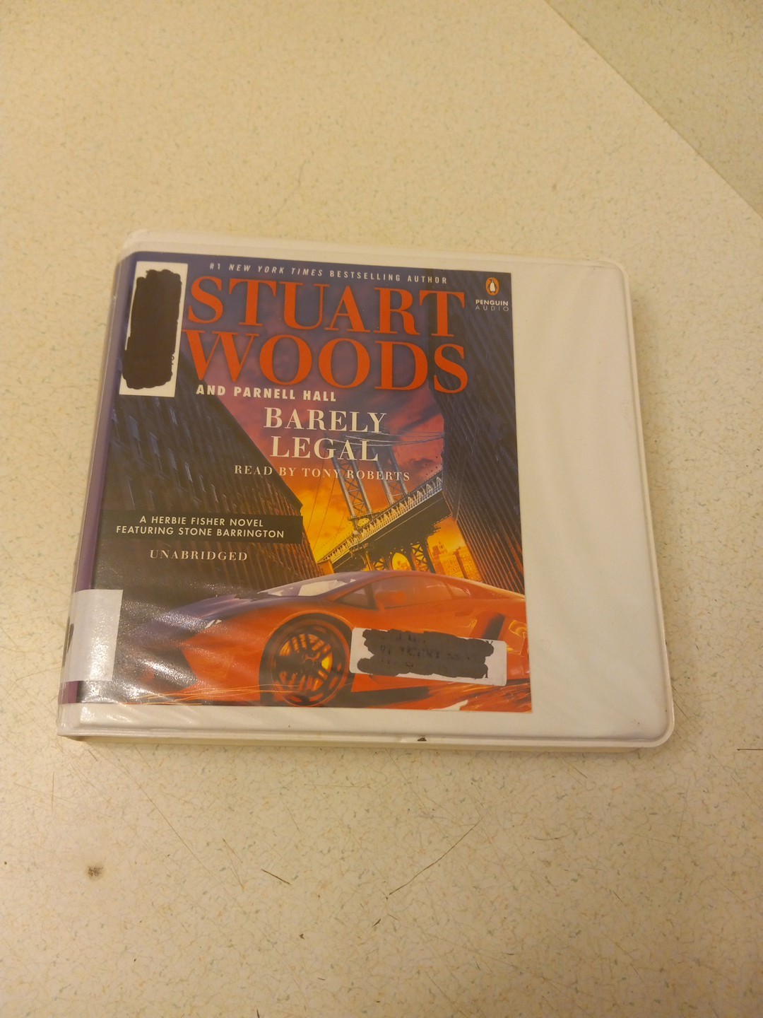 Stuart Woods & Parnell Hall — Barely Legal — Audiobook 6 cds