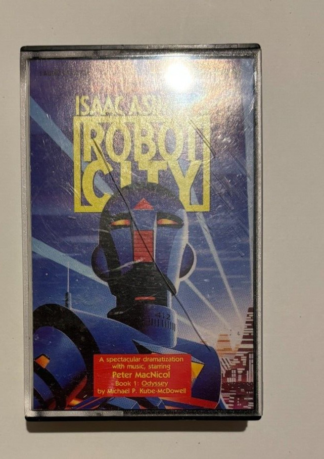Isaac Asimov Robot City Audio Cassette Book on Tape RARE Caedmon 1988