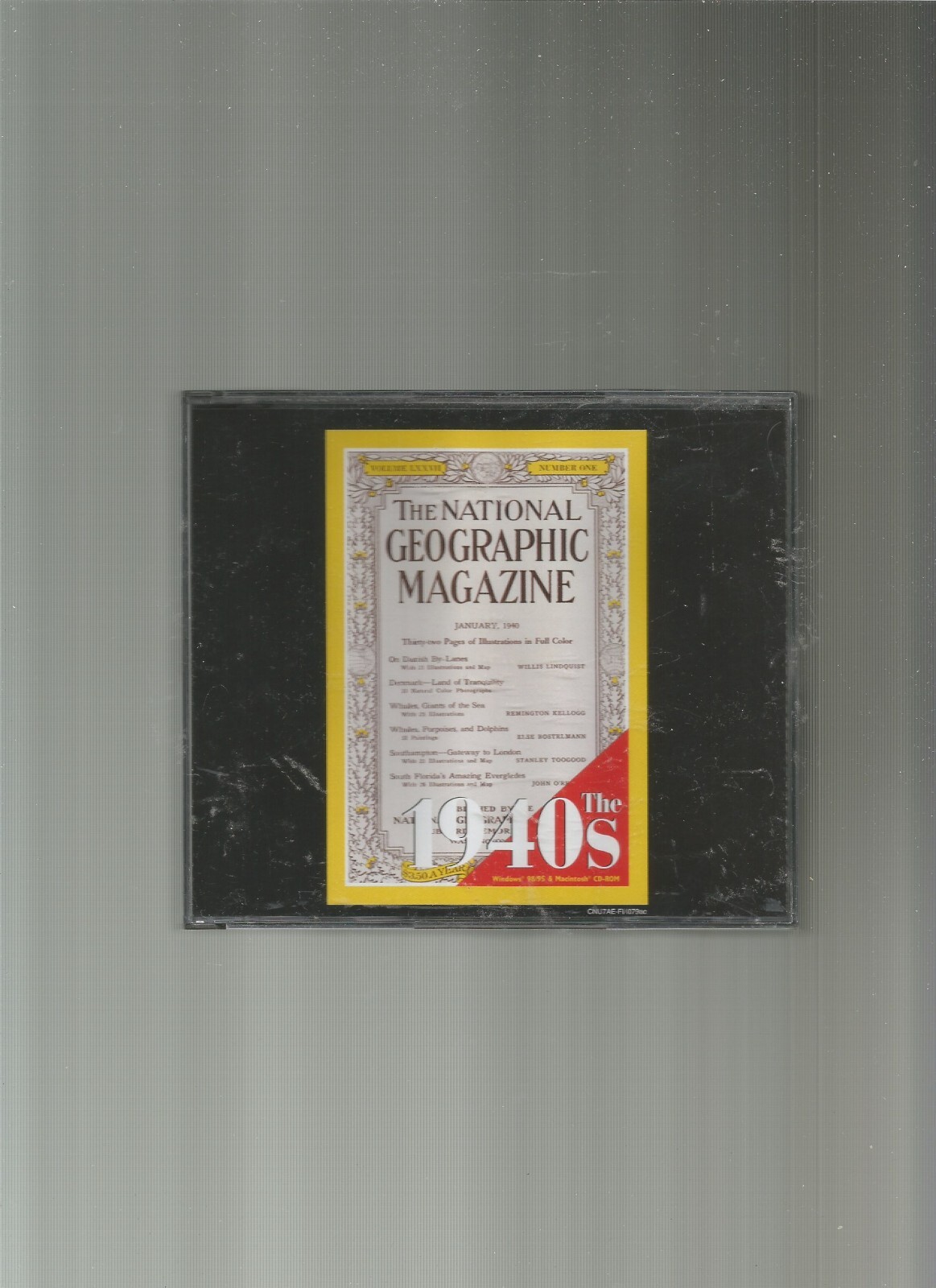 The National Geographic Magazine 1940’s CD-ROM (Win/ Mac), AUD