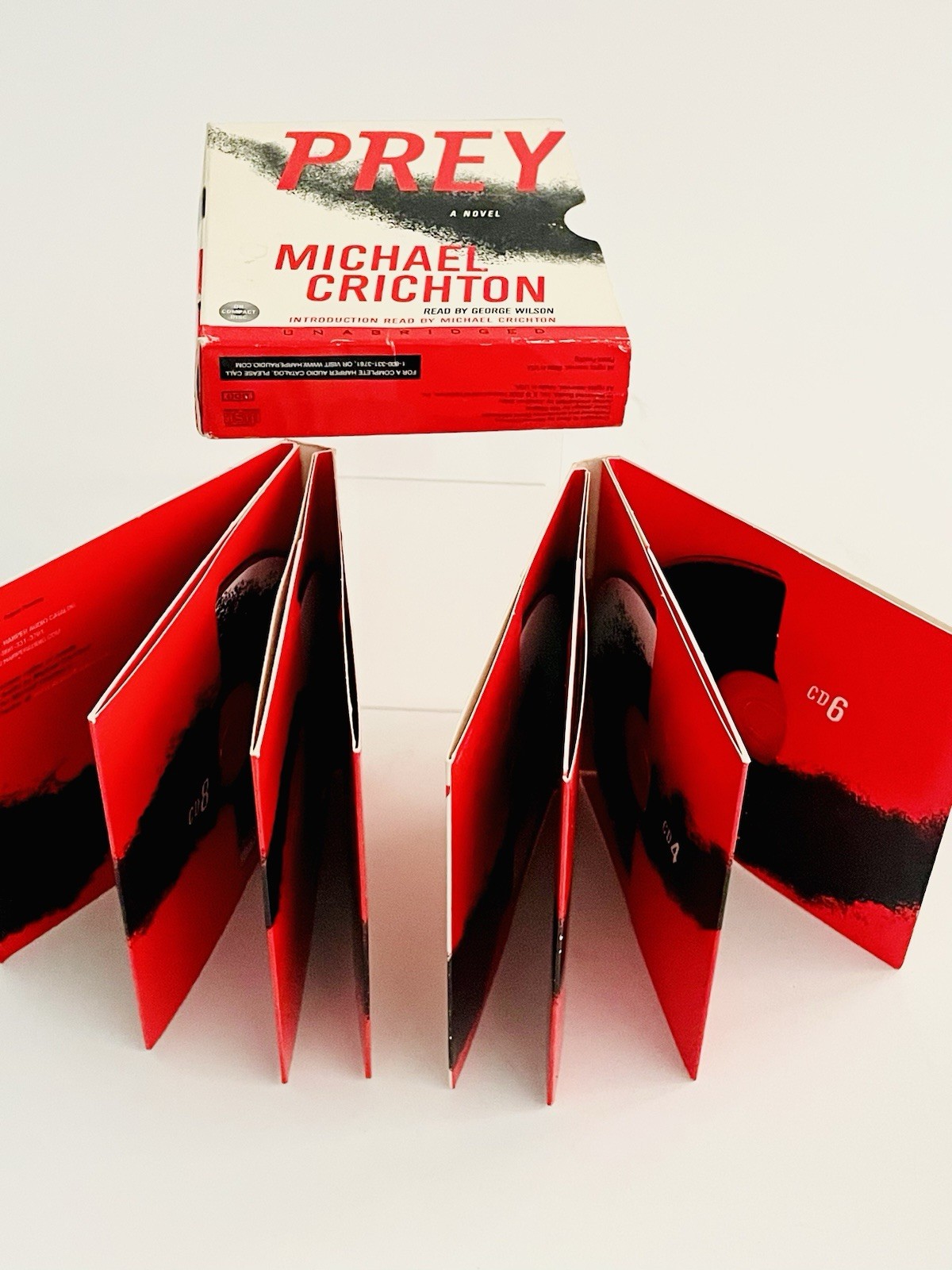 Prey By Michael Crichton Audiobook CD Unabridged 13 hrs 11 Disc ISBN 0060536977