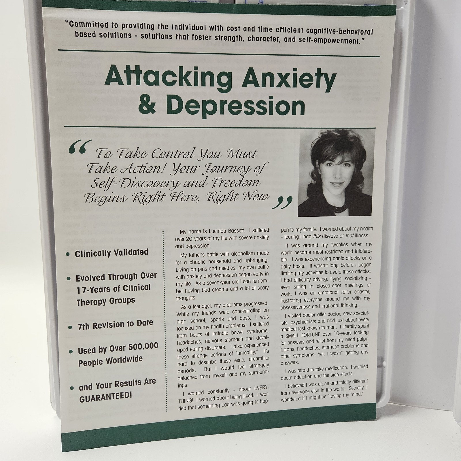 Attacking Anxiety & Depression Cassette Program 16 Tape Set + Vol 2 & 3 VHS MWC
