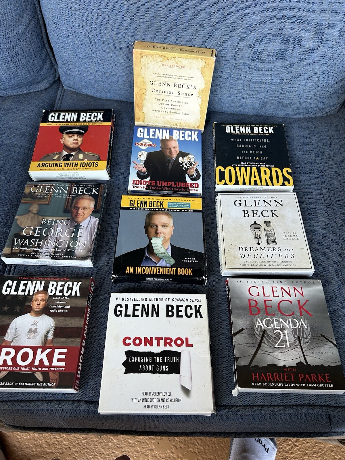 Lot of 10 Glen Becks Book On CD (c1)