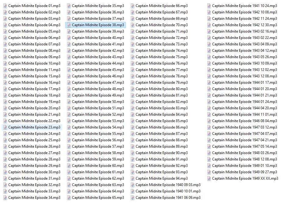 CAPTAIN MIDNIGHT 121 Unique Oldtime Radio Shows MP3 On USB Flash Drive