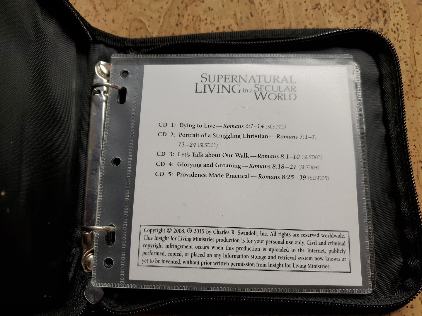 Charles Swindoll «Supernatural Living In A Secular World» Audio Book 5 CD Set