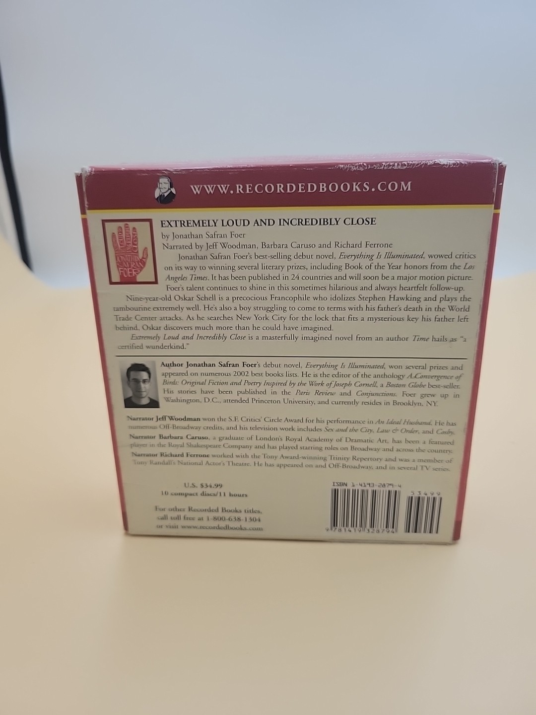 NEW Extremely Loud & Incredibly Close by Jonathan Safran Foer. Audio Book 10 CDs