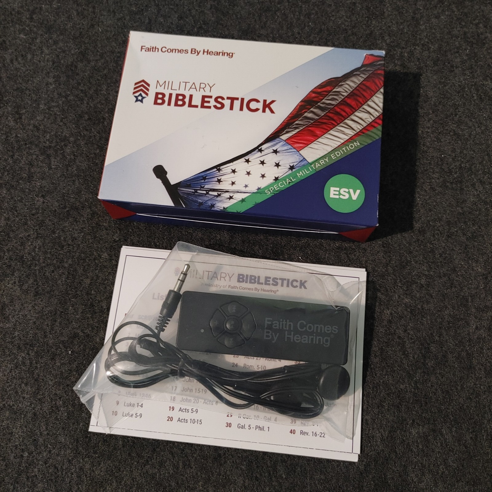 Military Audio Book Bible Stick ESV Edition New Testament In MP3 Portable
