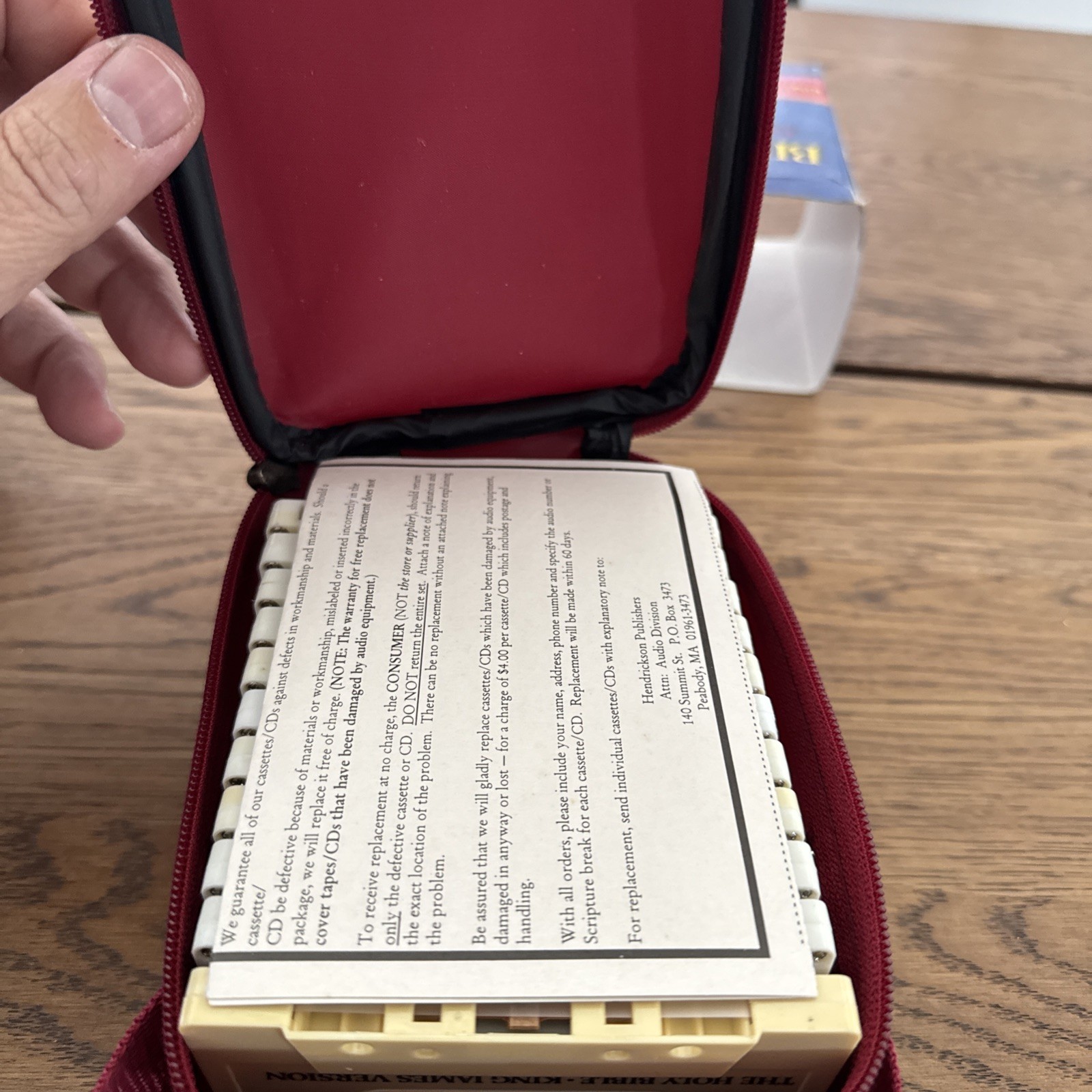 Bible On Cassette King James Version Complete 11 Audio Tapes In Carrying Case