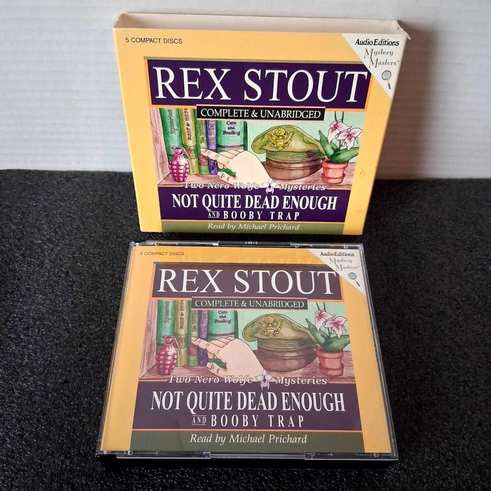 Rex Stout Not Quite Dead Enough and Booby Trap: Two Nero Wolfe Mysteries Audio