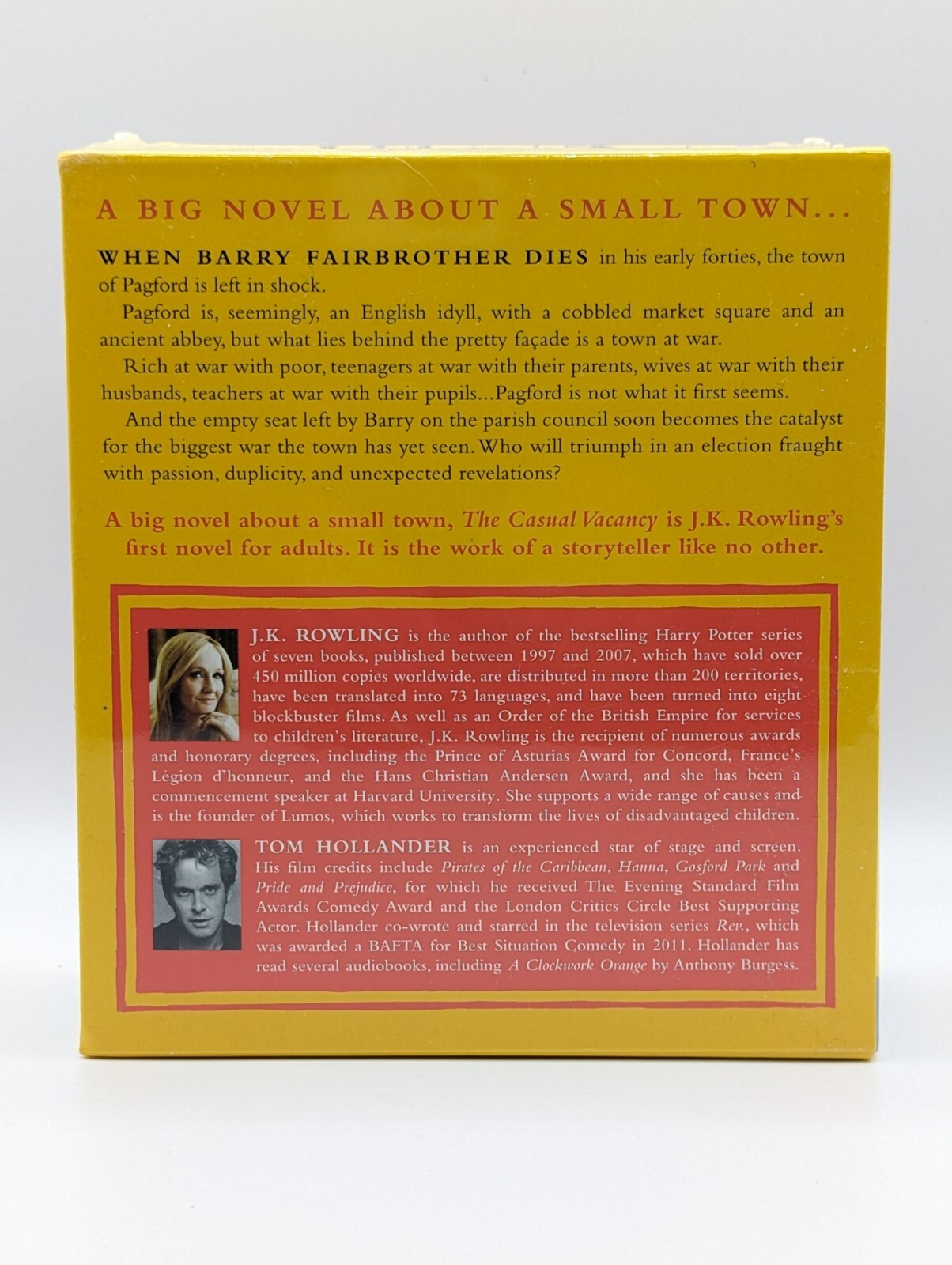 The Casual Vacancy by J.K. Rowling Read by Tom Hollander (15 CD Audiobook) NEW!