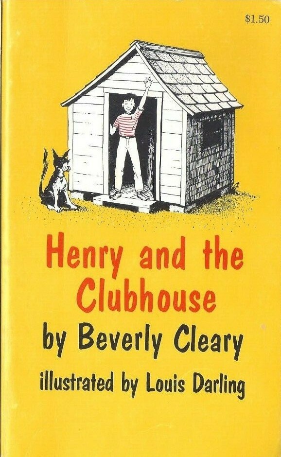 Henry and the Clubhouse by Beverly Cleary VINTAGE PAPERBACK 1962 1st edition