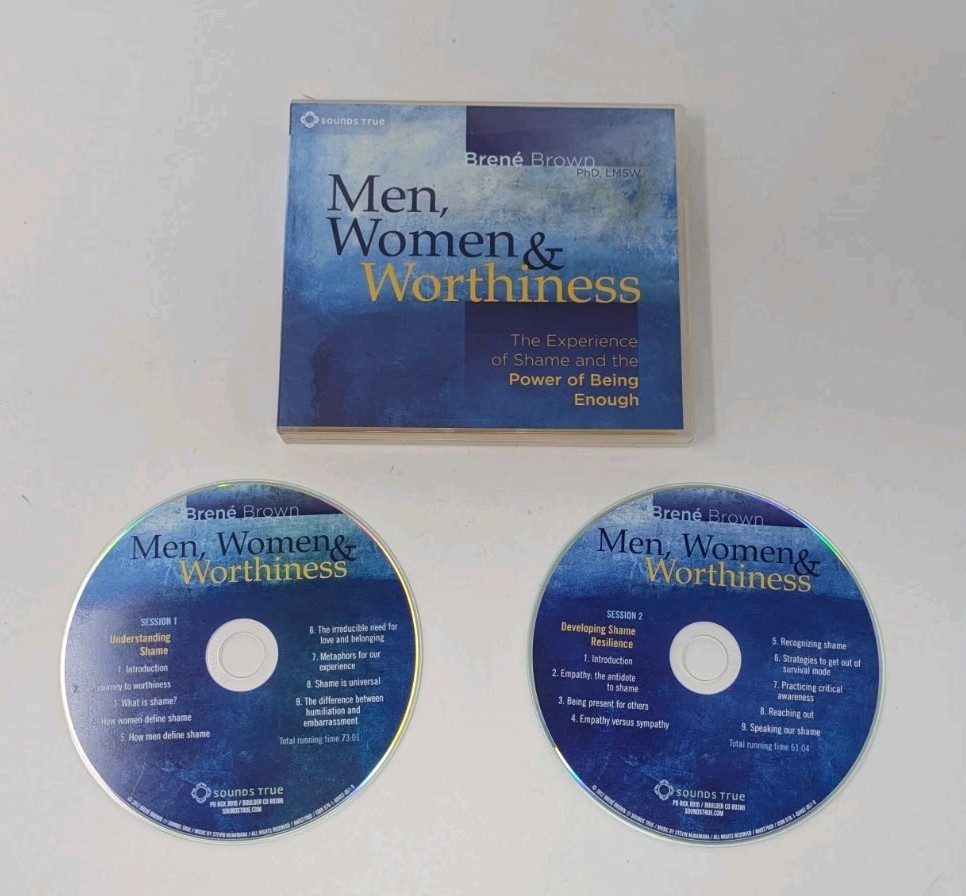 Men Women and Worthiness: Experience of Shame Power of Being Enough 2 CD Set