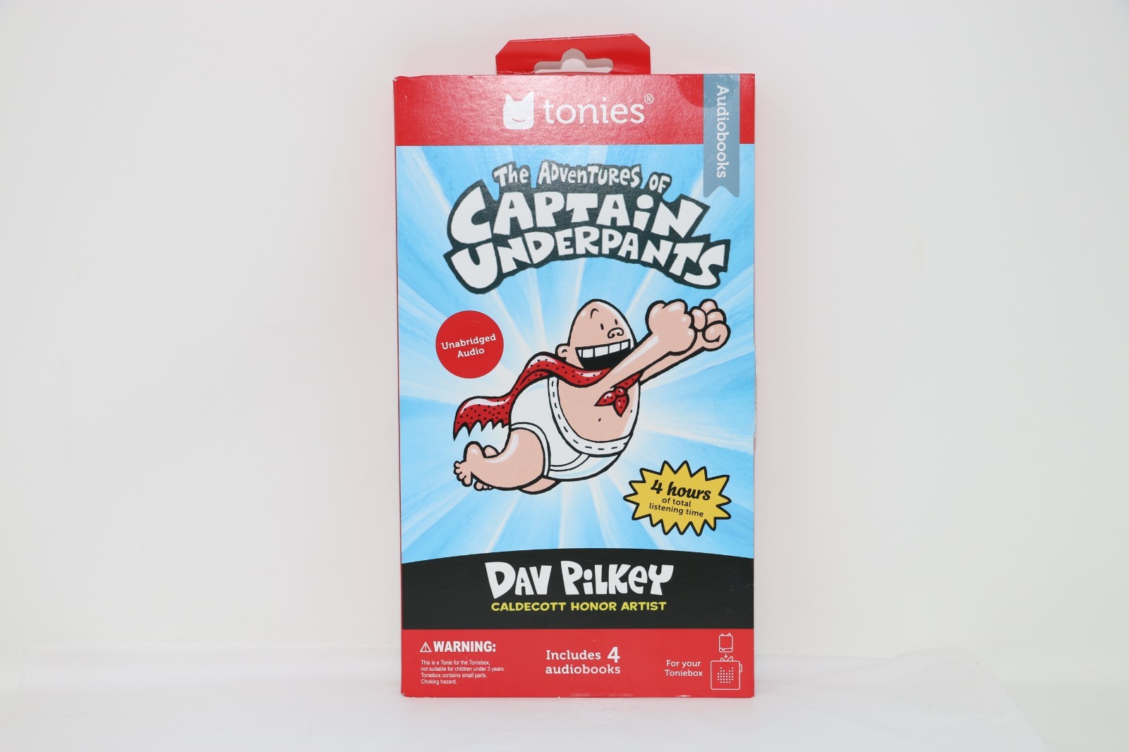 Tonies Audiobooks The Adventures of Captain Underpants 4-Pc Set Audiobooks — NEW