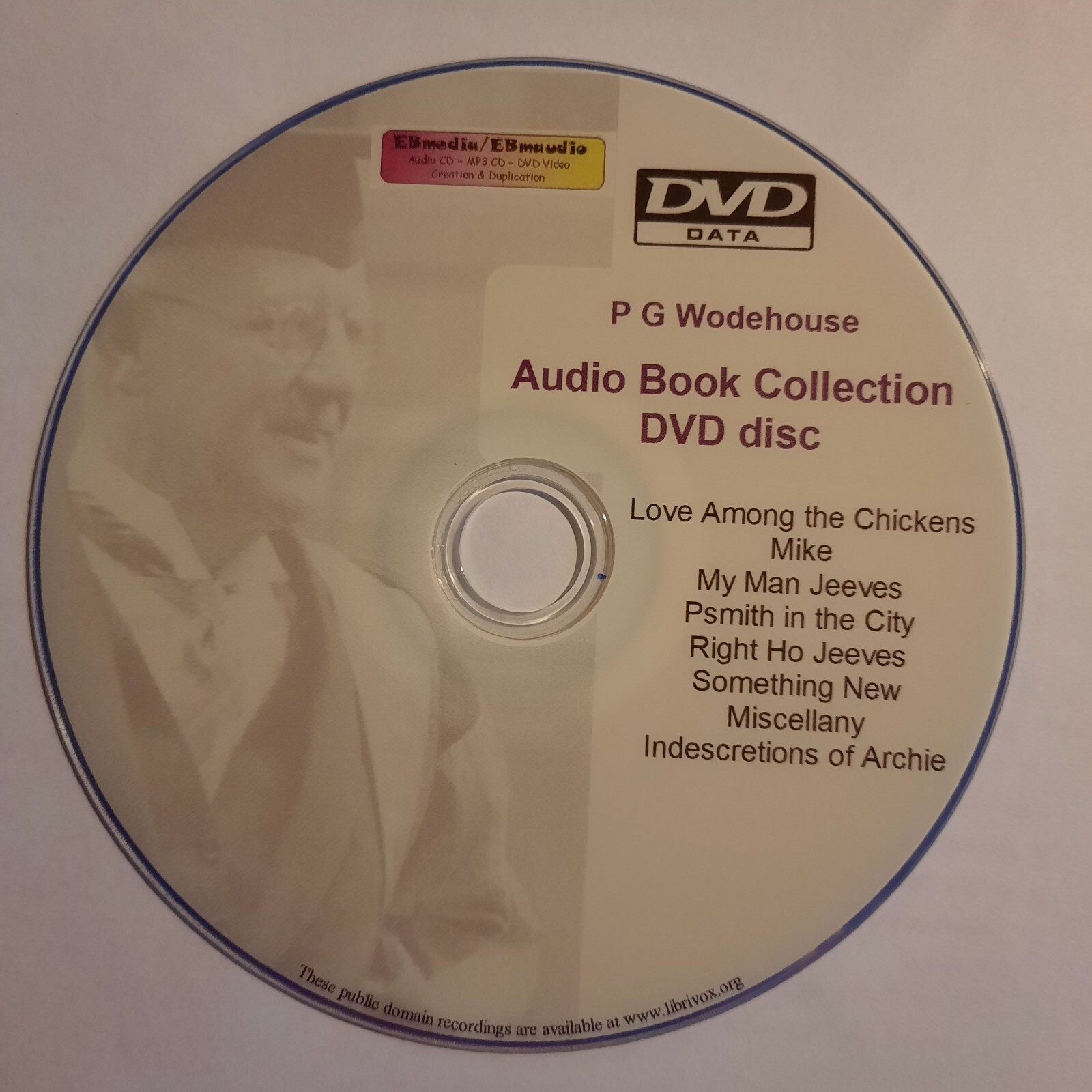 PG Wodehouse Unabridged Audio Book Collection On DVD Mp3