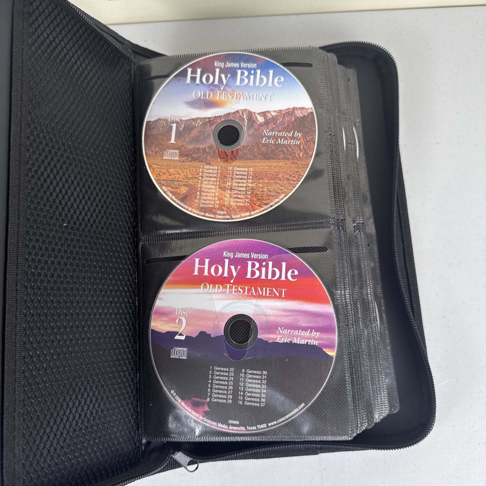 Holy Bible King James Version 60 CD Collection w/ Case & Scourby OT & NT MP3’s