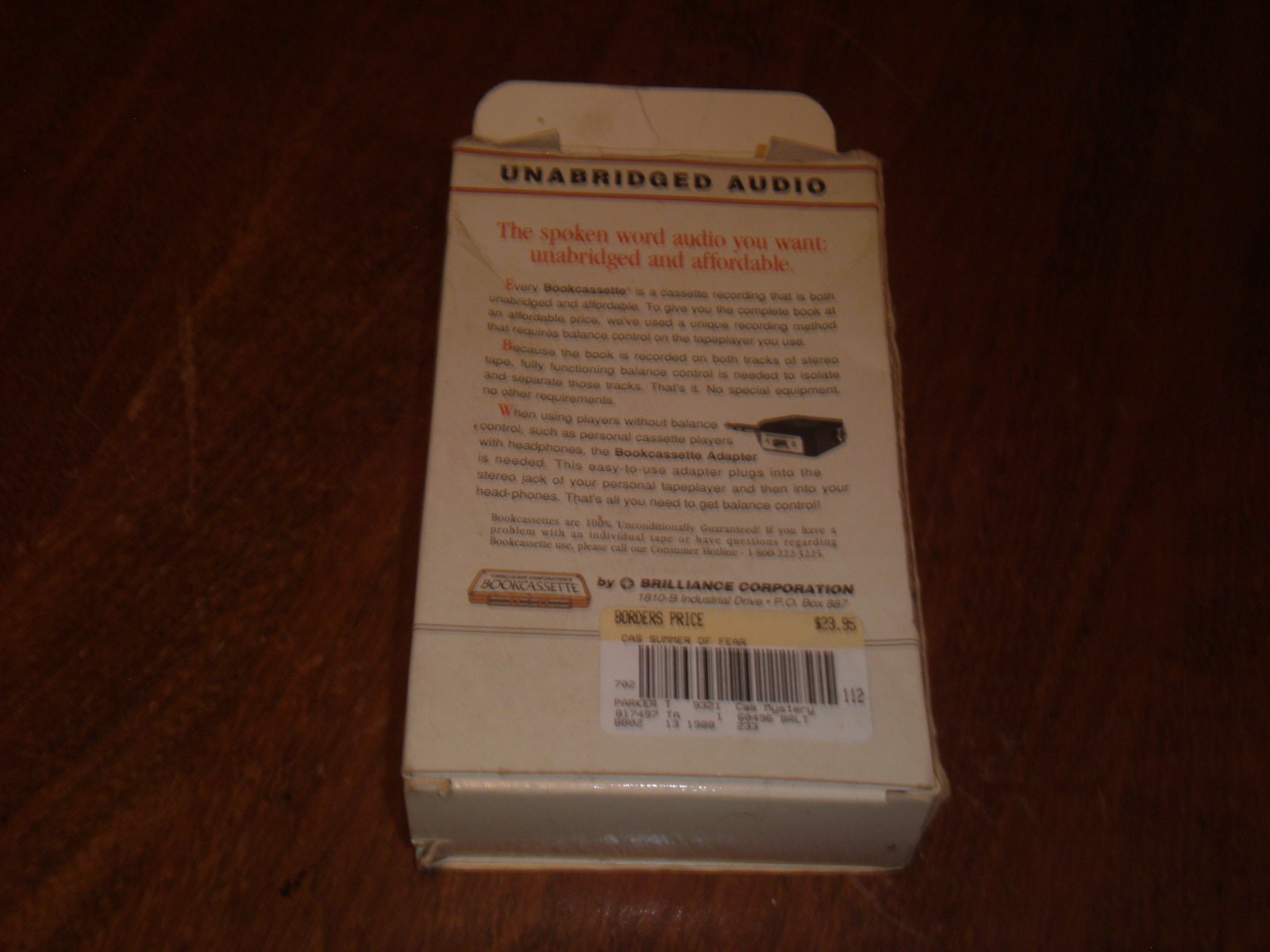 Summer of Fear by T. Jefferson Parker (1993, Audio Cassette) Unabridged
