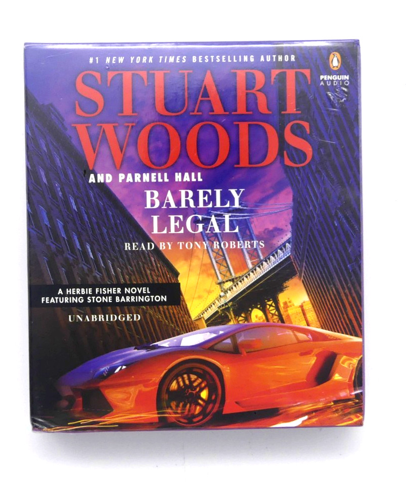 Audio Book CD: Barely Legal by Parnell Hall & Stuart Woods. Brand New Sealed