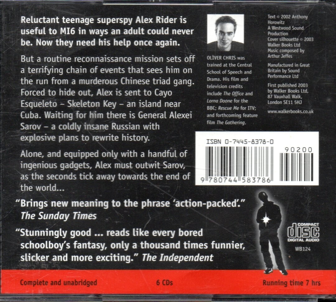 SKELETON KEY by Anthony Horowitz — 6xCD Audiobook *Alex Rider Series*