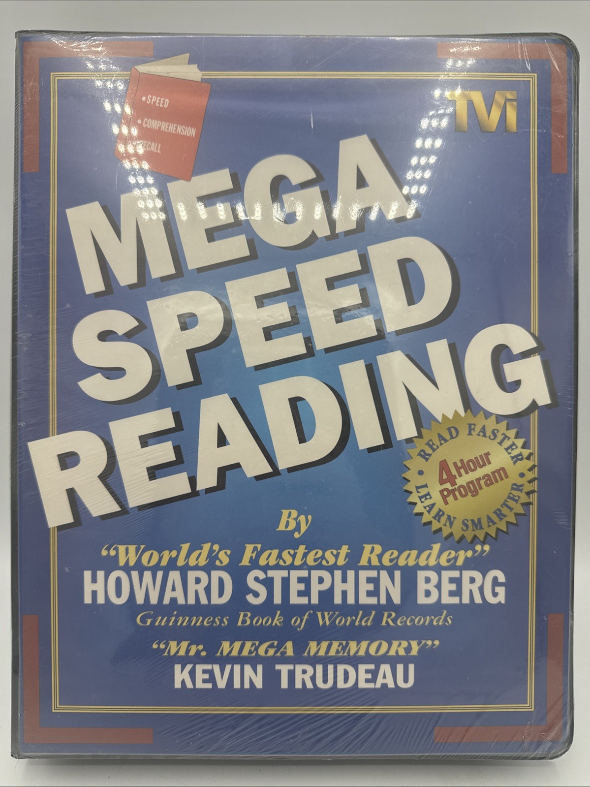 Mega Speed Reading: Howard Berg & Kevin Trudeau 6 Cassettes, 1 VHS, Workbook