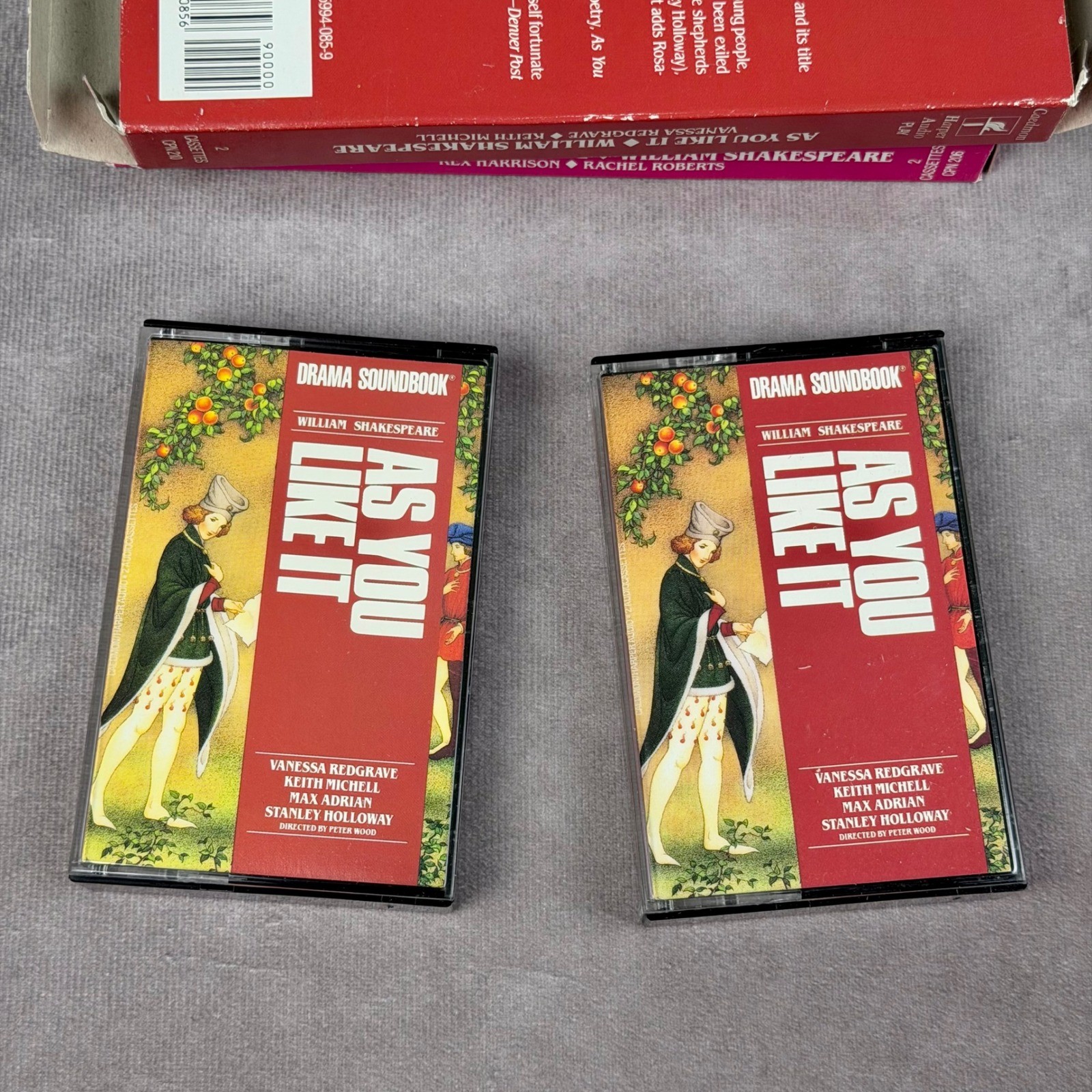 Rare William Shakespeare Drama Soundbook Audio Cassette 3 Set Much Ado Midsummer
