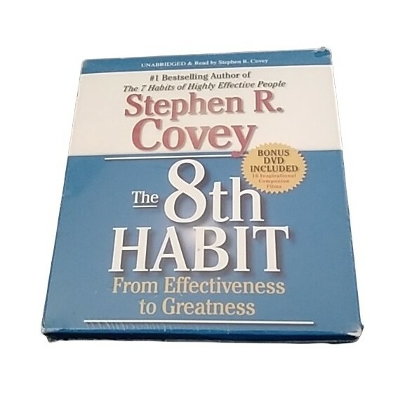 Stephen R. Covey The 8th Habit From Effectiveness to Greatness 13 CDs 1 DVD