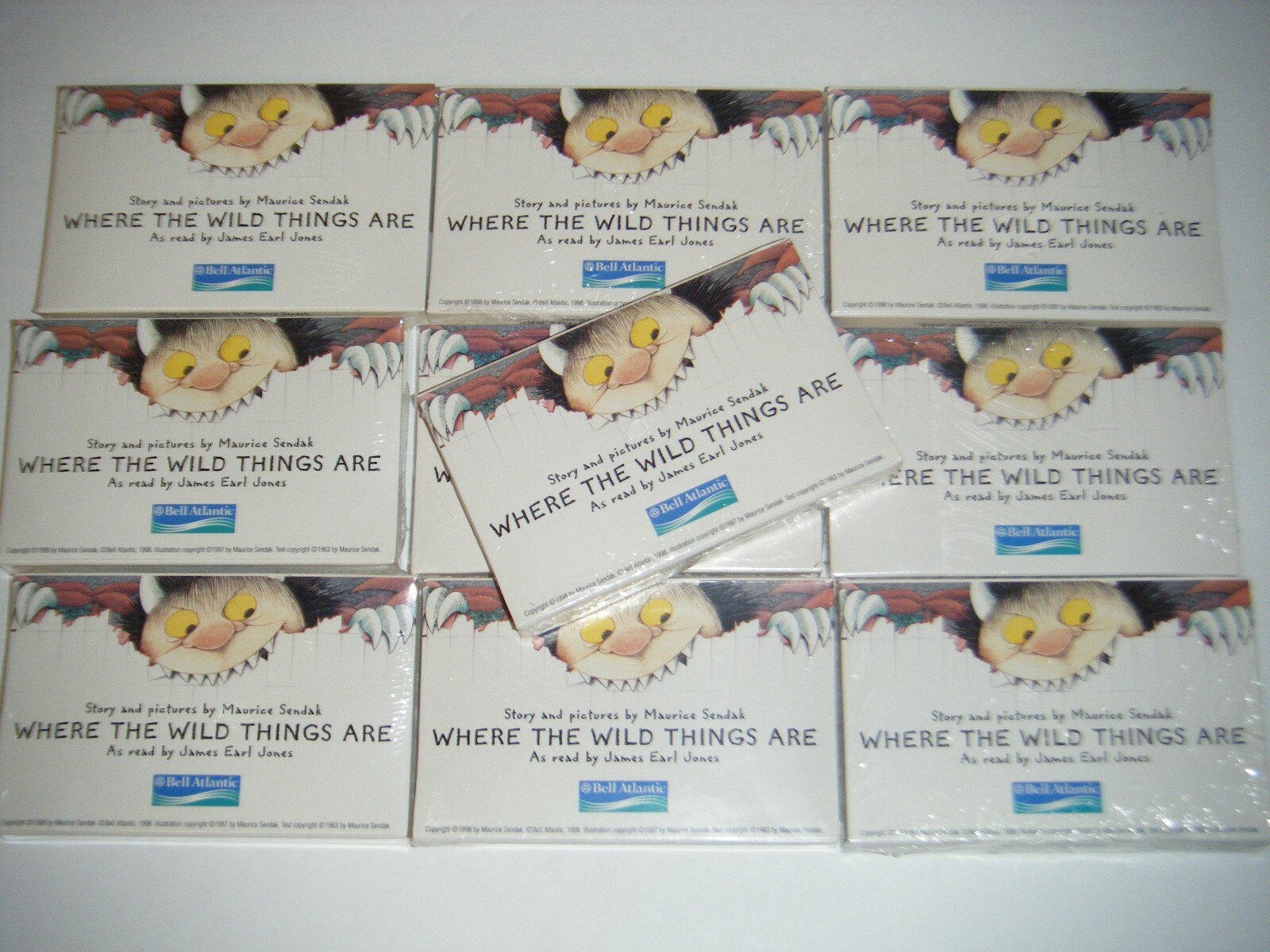 «Where The Wild Things Are» Cassette Tape Read By James Earl Jones (LOT OF 10)