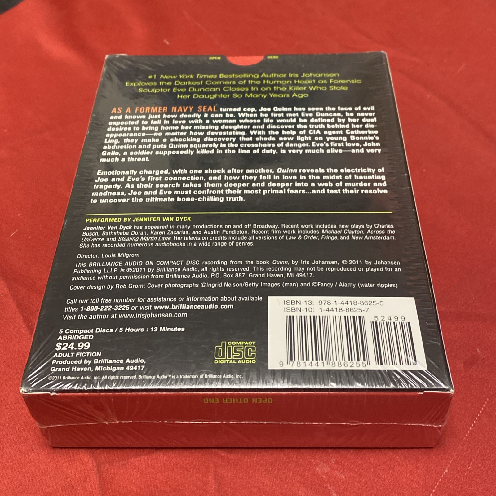🎙️Iris Johansen — Eve Duncan Ser.: Quinn (2011, Audiobook on CD) *SEALED*
