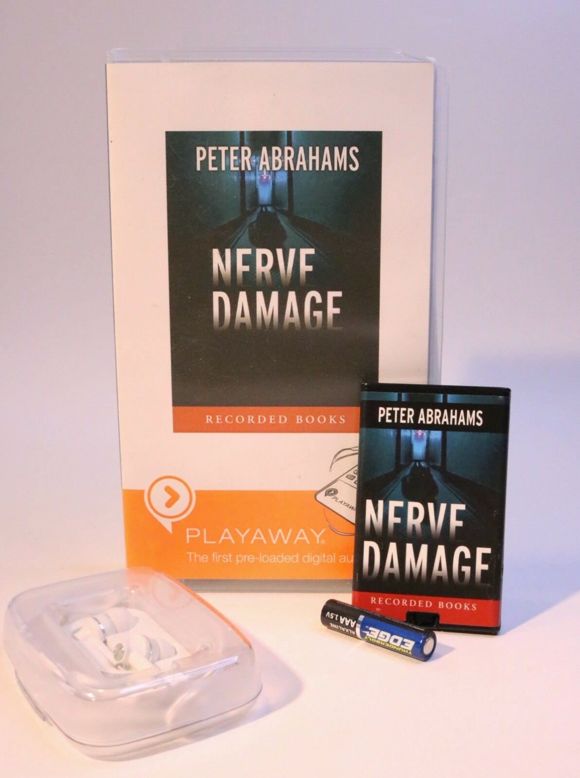 Nerve Damage- by Peter Abrahams Playaway Digital Audio Book
