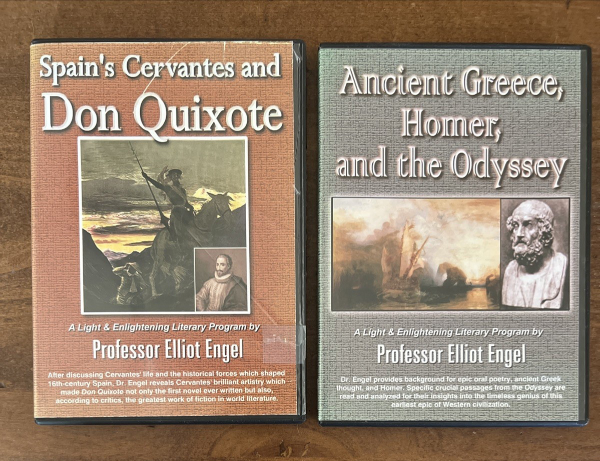 Lot of 2 — Don Quixote & Ancient Greece, Homer — By Professor Elliot Engel