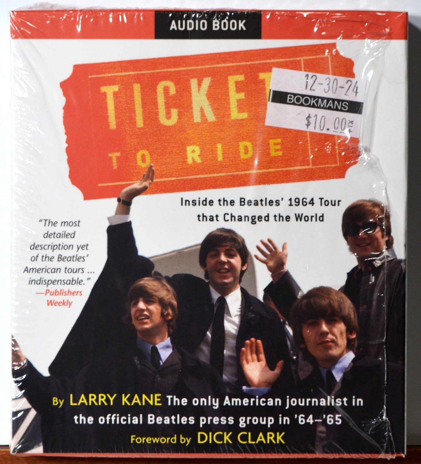 Audiobook CD Beatles Music Biography Ticket to Ride US Tour 1964-1965 -1966