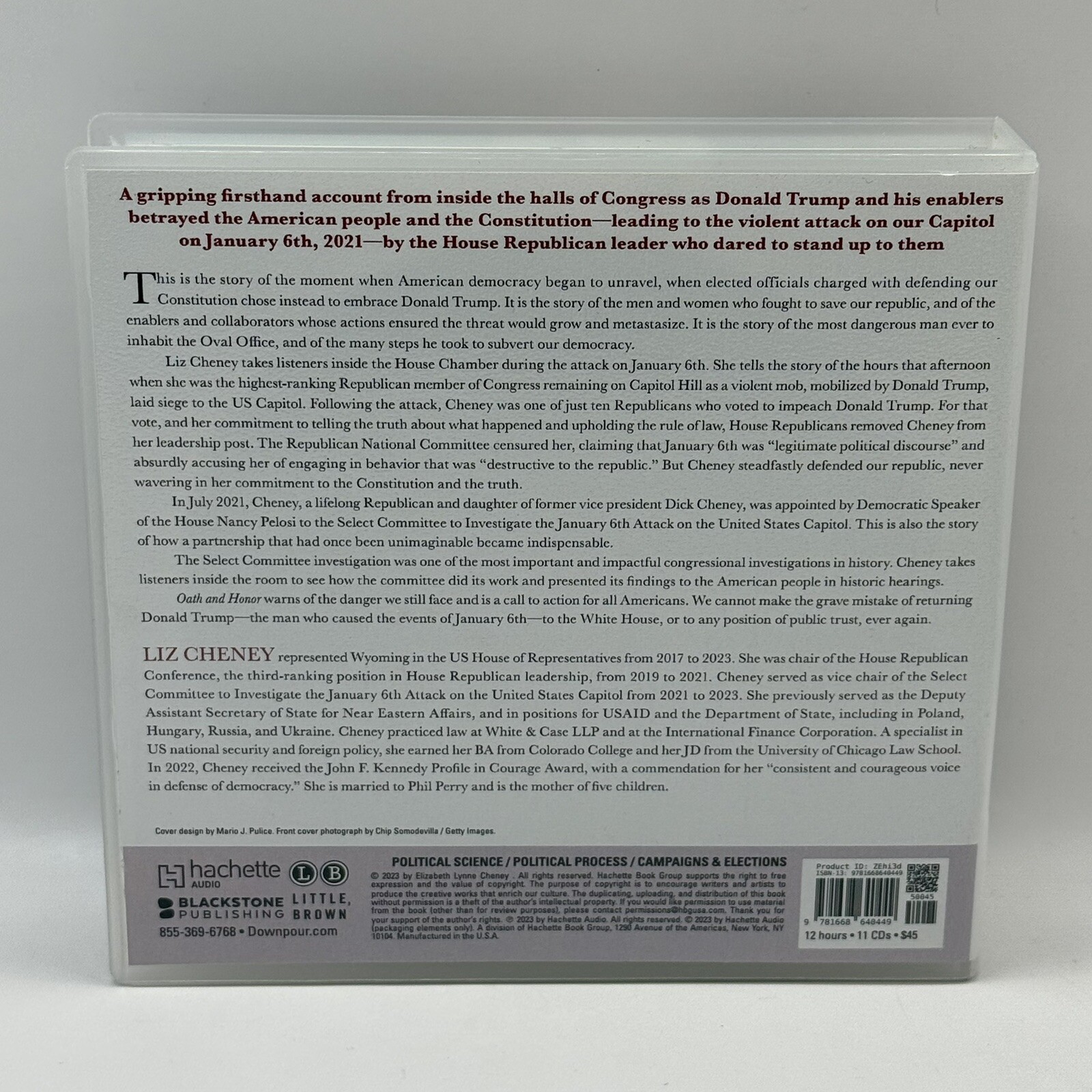 Oath and Honor: A Memoir and a Warning — Audiobook Audio CD, by Liz Cheney