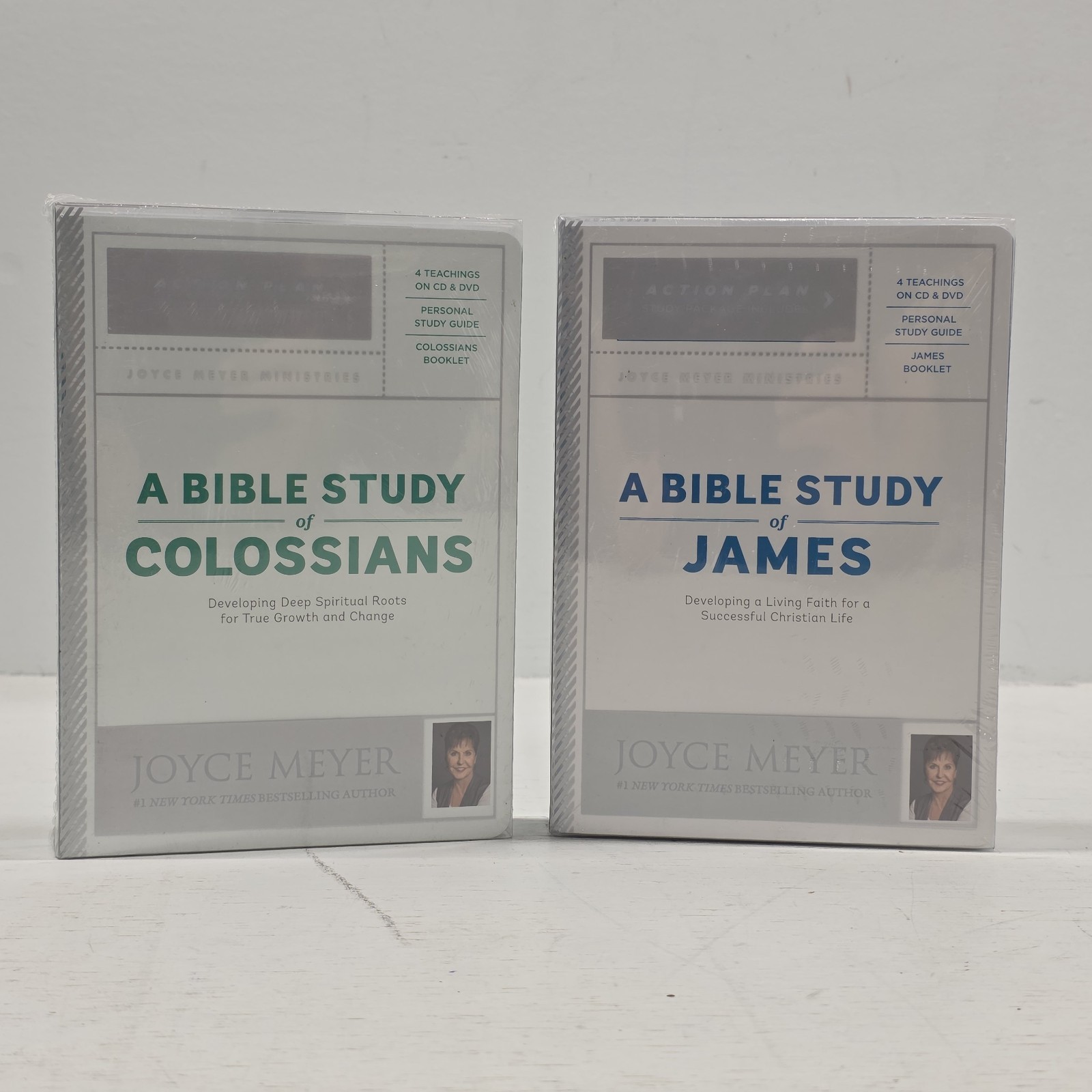 Joyce Meyer Bible Study of Colossians & James Teachings CD & DVD Set Study Guide