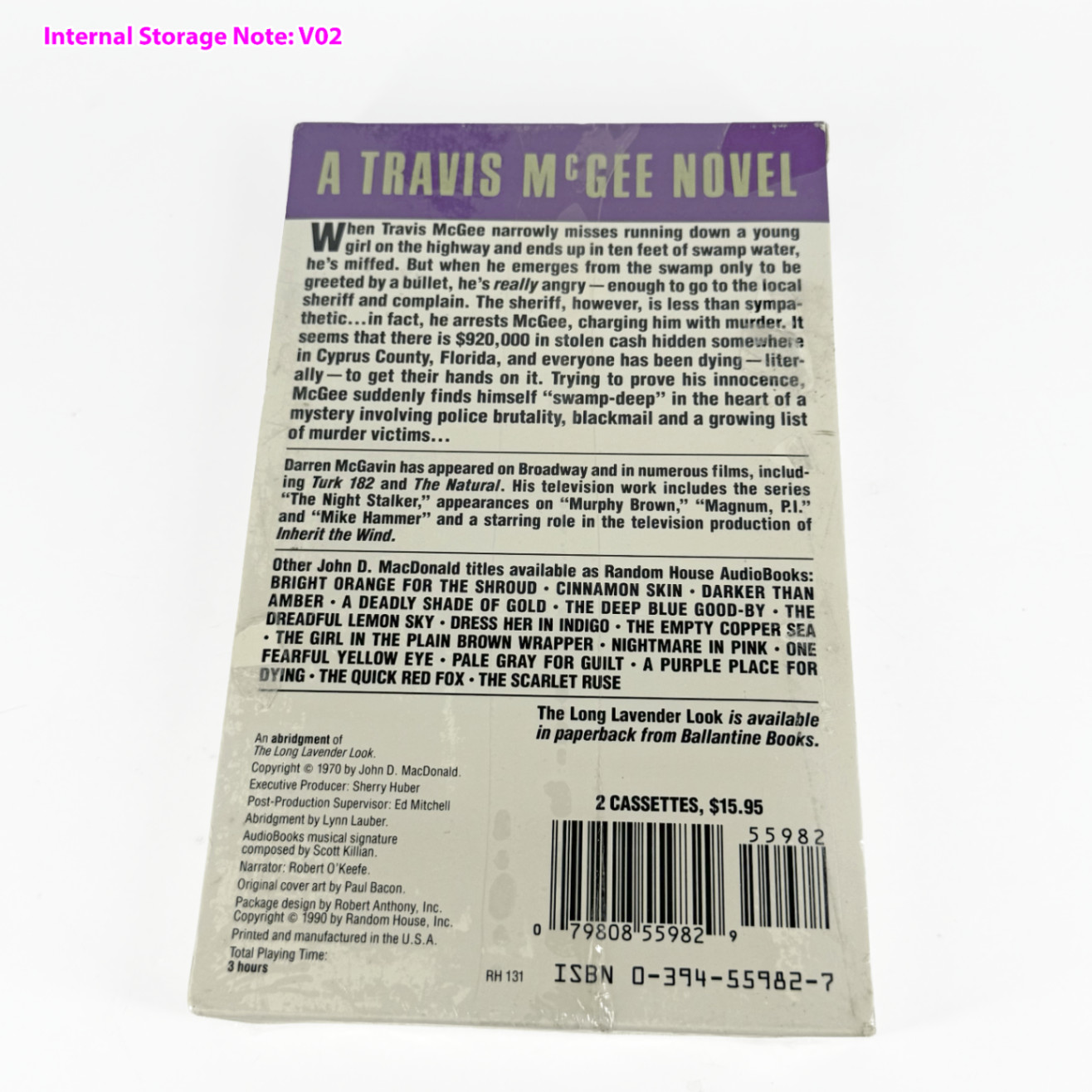 A Travis McGee Novel The Long Lavender Look John D. MacDonald Audiobook SEALED