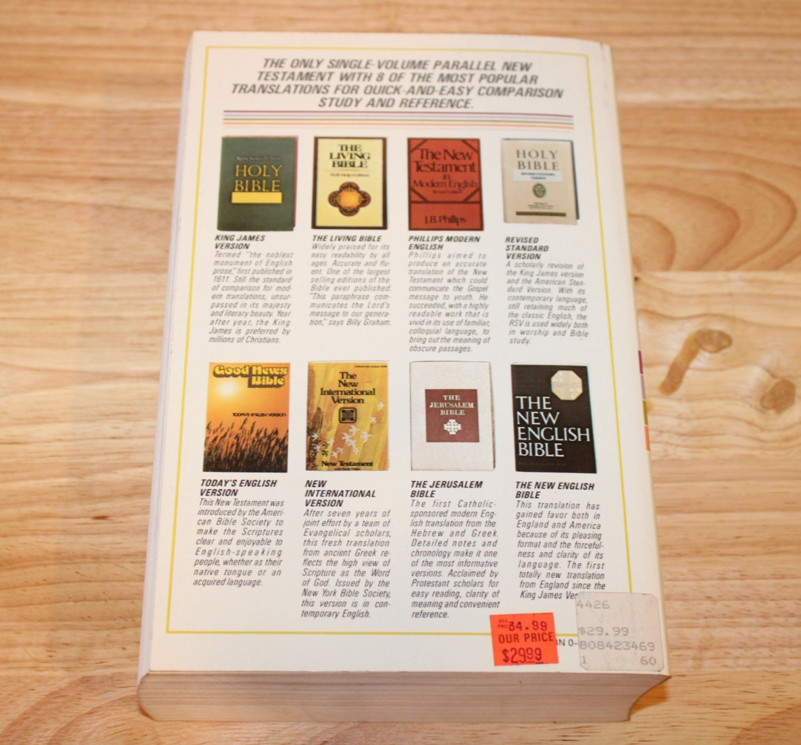 Eight Translation New Testament by Tyndale House Publishers Inc, Paperback, 1985