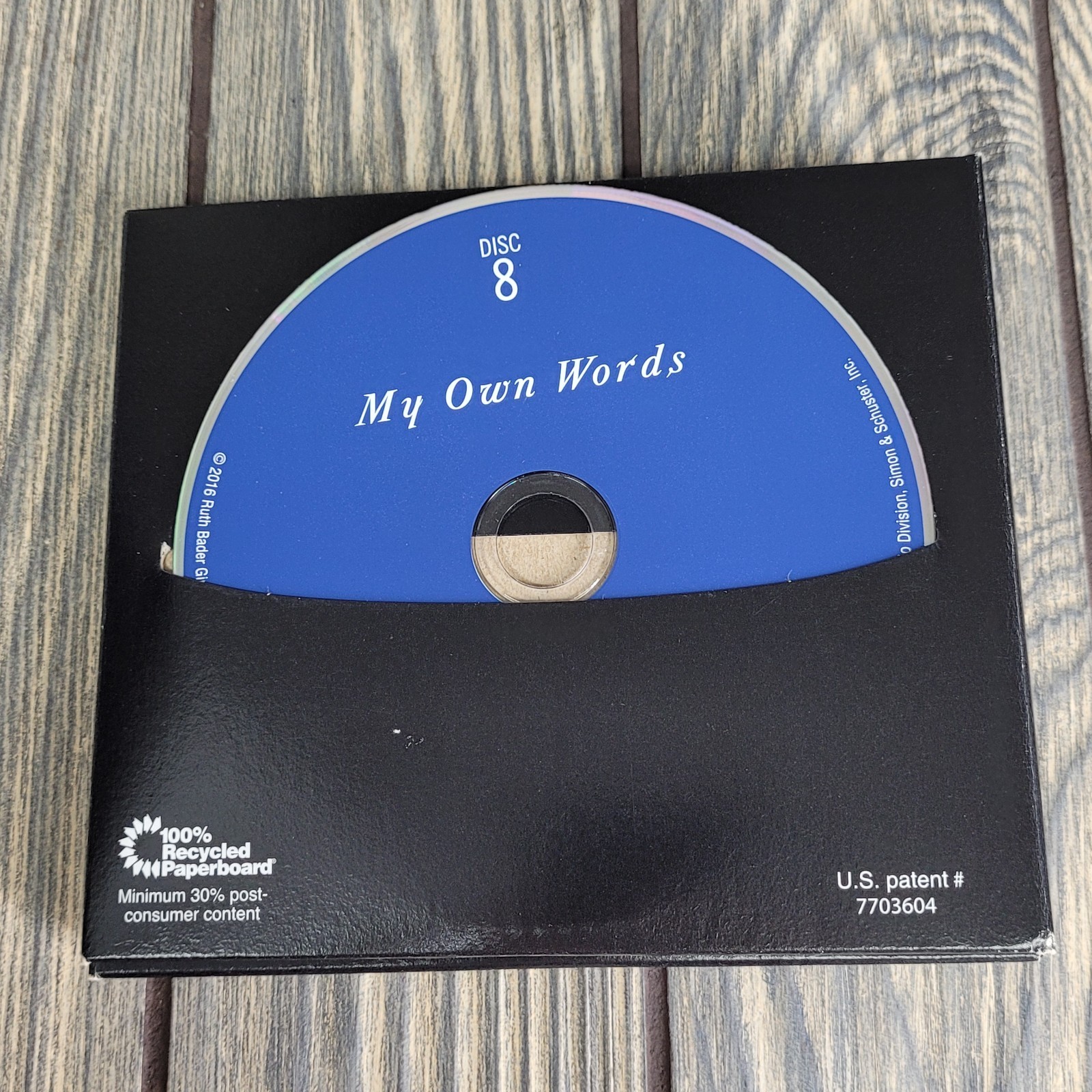 Ruth Bader Ginsburg: My Own Words (10 CD Audiobook) Excellent Open/Unused