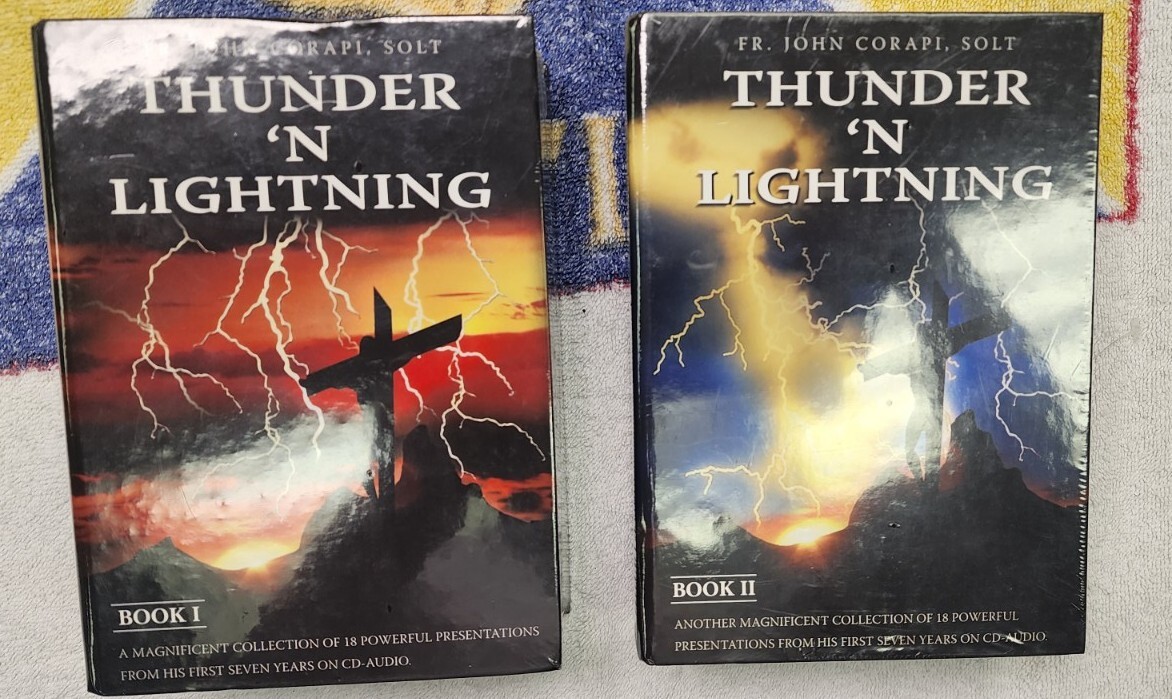 Father John Corapi, Solt Thunder ‘n Lightning Book 1 & 2 36 audio cd set