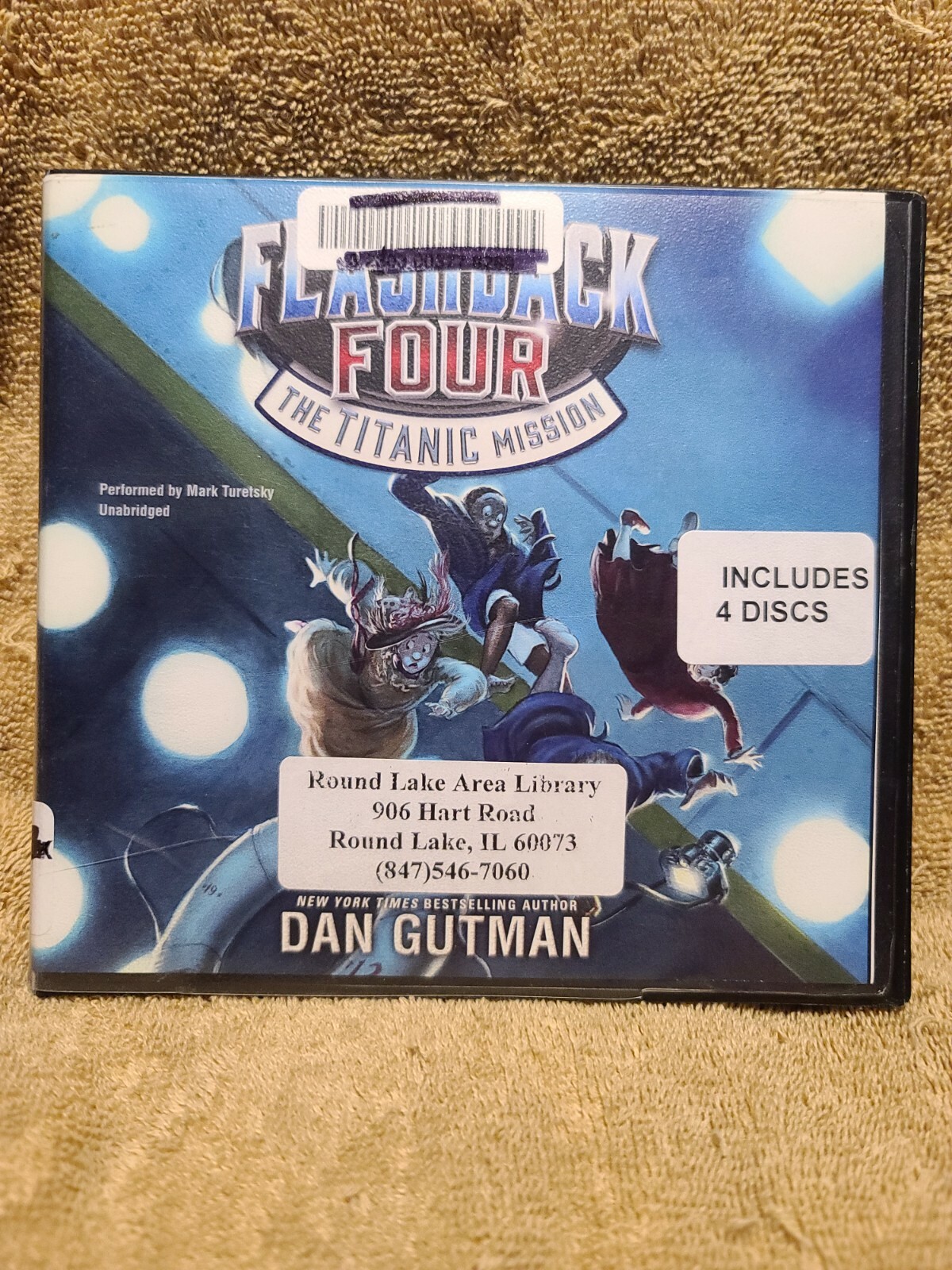 Shelf62N Audiobook~flashback four- Dan gutman- unabridged- 4 cds