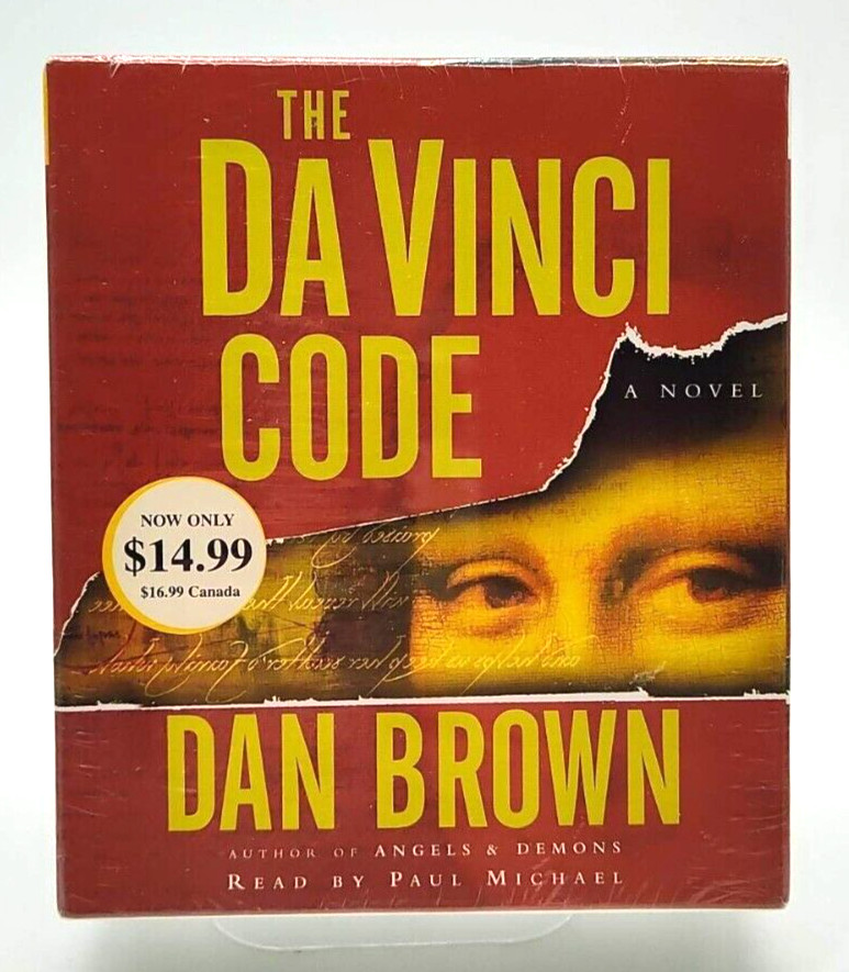 THE DA VINCI CODE A Novel — Abridged Audio Book Set of 6 CDs Dan Brown — NEW