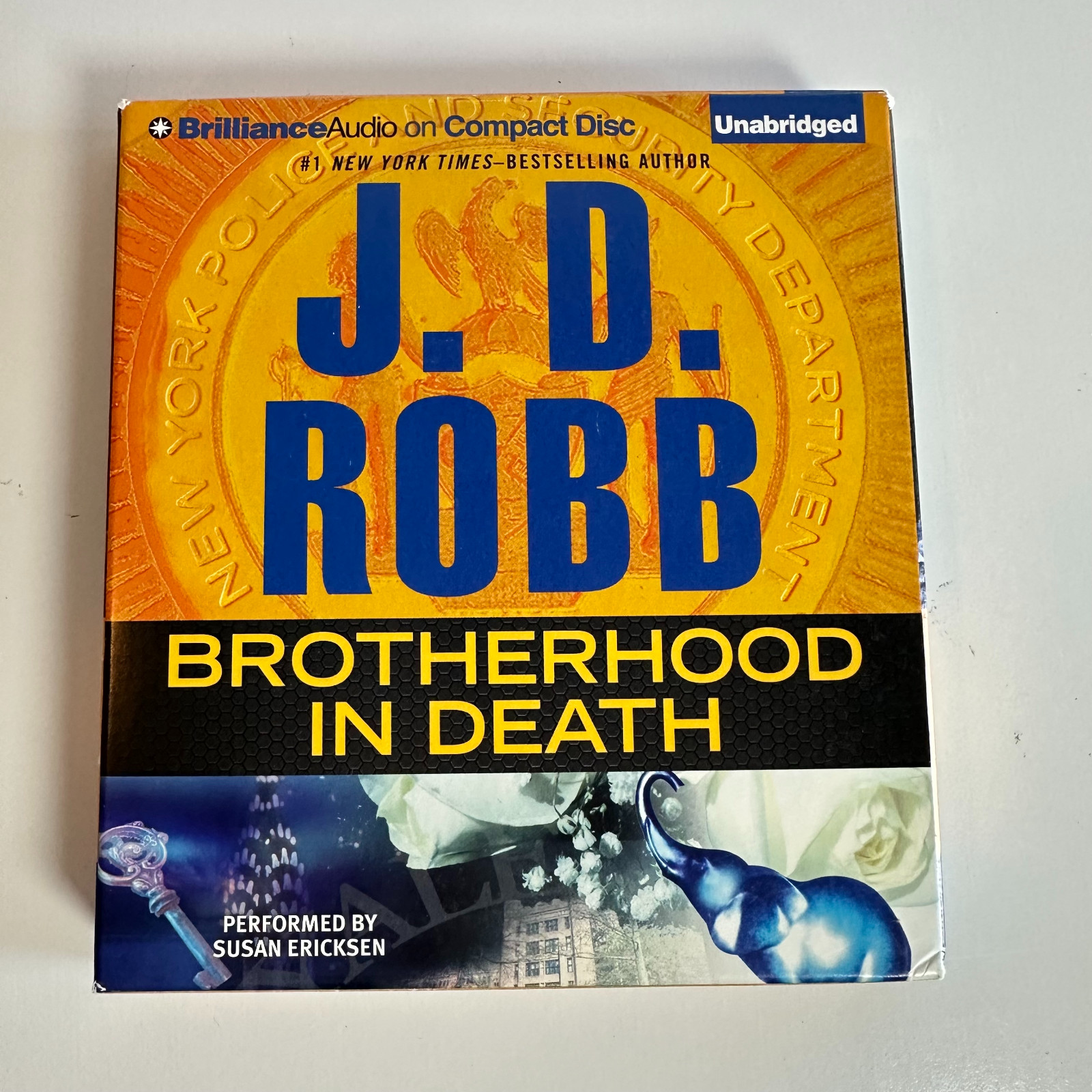 Brotherhood in Death JD Robb In Death #42 Audiobook CD Eve Dallas Nora Roberts U