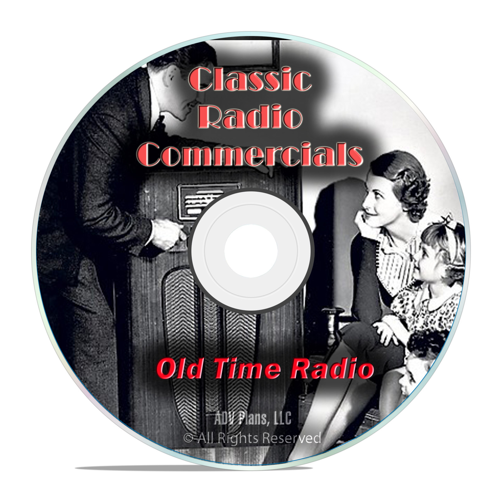 1,483 Old Time Radio Commercials, Advertising Cars, Home, Food OTR mp3 DVD G37